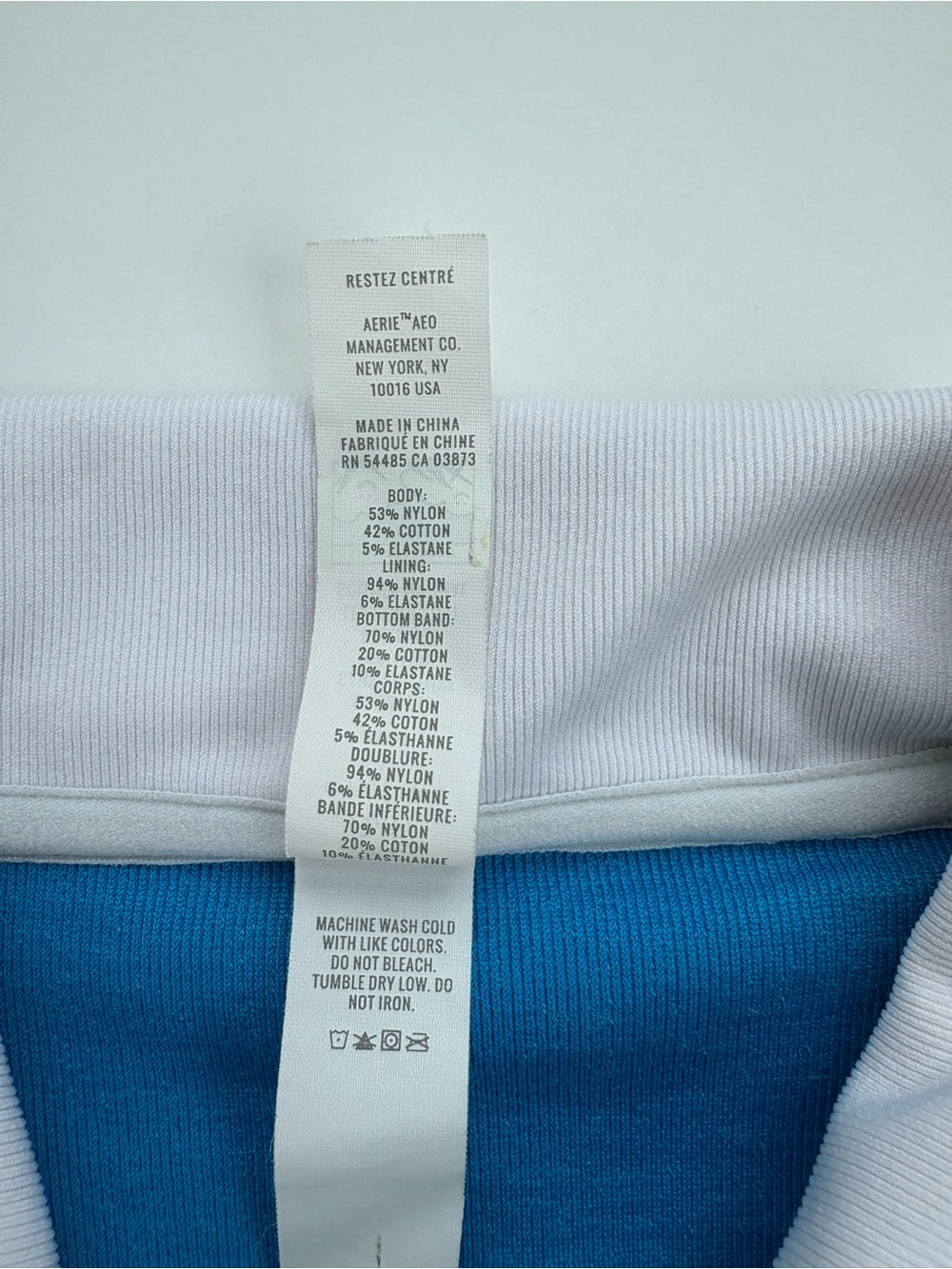 Offline by Aerie Blue Terry Cloth Sleeveless Cropped Polo Top Size M - Picture 8 of 8